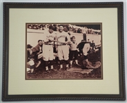 1927 Babe Ruth & Lou Gehrig New York Yankees 10x13 Framed Photo 