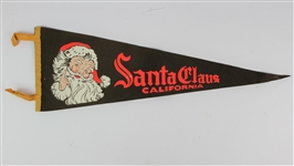 1950s Santa Claus California 26.5" Pennant