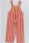 1970s Harlem Globetrotters Red & White Striped Youth Overalls 