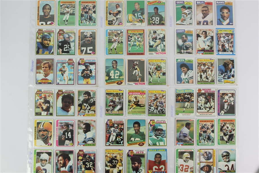 1970s-1990s Baseball Football Basketball Trading Card Collection - Lot of 1500+