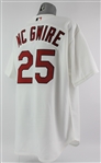 2000 Mark McGwire St. Louis Cardinals Autographed Home Jersey (MEARS A5/JSA)
