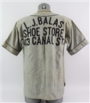 1950's Maennerchor AC / LJ Balas Shoe Store Game Worn Flannel Baseball Uniform (MEARS LOA)