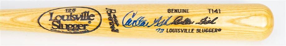 1990s Carlton Fisk Chicago White Sox Signed Louisville Slugger Bat (JSA)