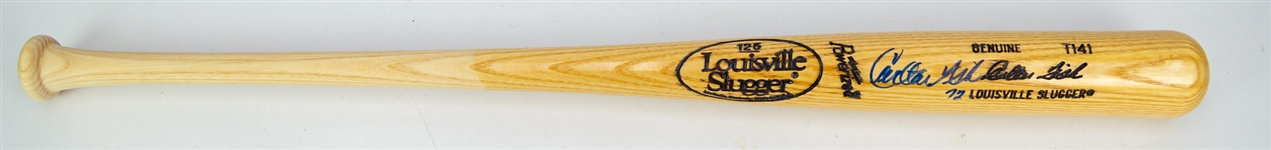1990's Carlton Fisk Chicago White Sox Signed Louisville Slugger Bat (JSA)