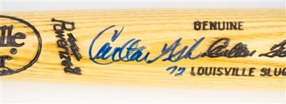 1990's Carlton Fisk Chicago White Sox Signed Louisville Slugger Bat (JSA)