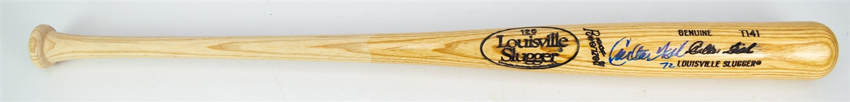 1990's Carlton Fisk Chicago White Sox Signed Louisville Slugger Bat (JSA)