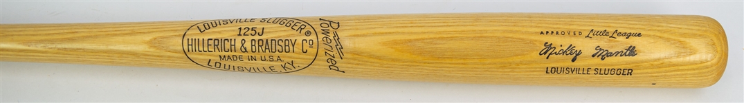 1970s Mickey Mantle New York Yankees H&B Louisville Slugger Store Model Little League Bat 