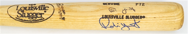 1986-89 Robin Yount Milwaukee Brewers Signed Louisville Slugger Professional Model Bat (MEARS A6/JSA)