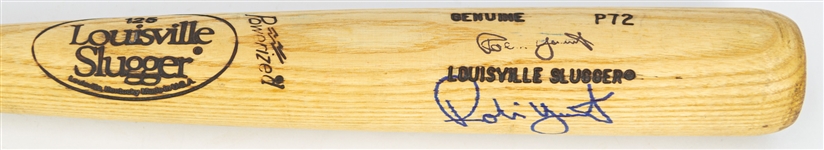 1986-89 Robin Yount Milwaukee Brewers Signed Louisville Slugger Professional Model Bat (MEARS A6/JSA)