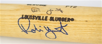 1986-89 Robin Yount Milwaukee Brewers Signed Louisville Slugger Professional Model Bat (MEARS A6/JSA)