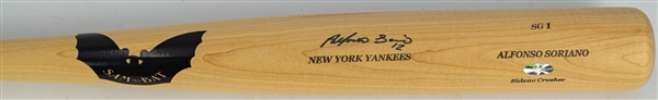 2000-03 Alfonso Soriano New York Yankees Signed SamBat Professional Model Bat (MEARS A5/JSA)