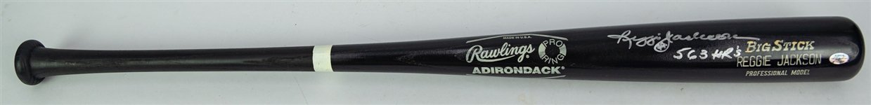 1983-86 Reggie Jackson New York Yankees Signed Rawlings Adirondack Bat (JSA)