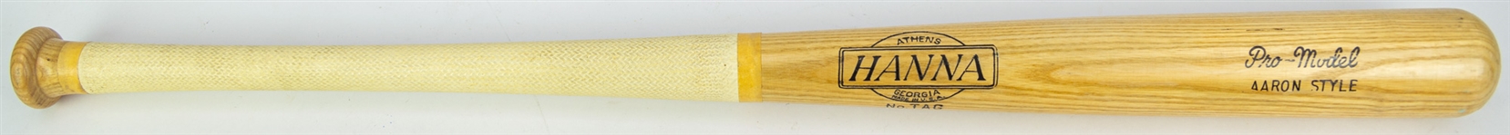 1950's Hank Aaron Milwaukee Braves Hanna Store Model Bat w/ Rubberized Grip