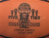 1997 Chicago Bulls Five Time NBA Champions ONBA Stern Commemorative Basketball (310/1000)
