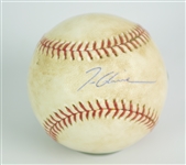 2007 (September 25) Tom Glavine New York Mets Signed OML Selig Game Used Baseball (MEARS LOA/*JSA*/MLB Hologram/Steiner)