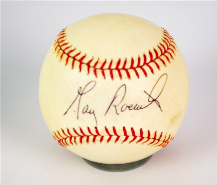 1990-92 Gary Roenicke Baltimore Orioles Signed OAL Brown Baseball (JSA)
