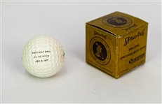 1971 Spalding First Golf Ball on the Moon Commemorative Golf Ball w/ Original Box