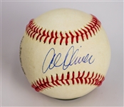 1980s Al Oliver Pittsburgh Pirates Signed Scoops Career Highlights Baseball (JSA)