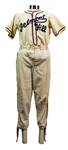 1950s Belmont Hill Game Worn Flannel Baseball Uniform (MEARS LOA)