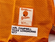 1977 Earl Campbell Texas Longhorns Gridiron Greats Reproduction Jersey