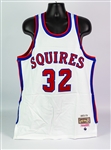 1972-73 Julius Erving Virgina Squires ABA Signed Mitchell  & Ness Reproduction Jersey (JSA)