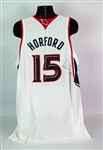 2008-09 Al Horford Atlanta Hawks Signed Game Worn Home Jersey (MEARS A10/JSA)