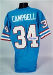1978 Earl Campbell Houston Oilers Signed Mitchell & Ness Reproduction Jersey (JSA/Steiner)