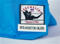 1978 Earl Campbell Houston Oilers Signed Mitchell & Ness Reproduction Jersey (JSA/Steiner)