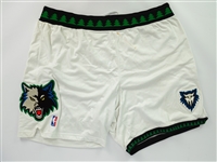 2007-08 Craig Smith Minnesota Timberwolves Game Worn Home Uniform Shorts (MEARS LOA)