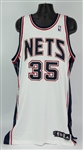 2007-08 Jason Collins New Jersey Nets Home Jersey (MEARS LOA)