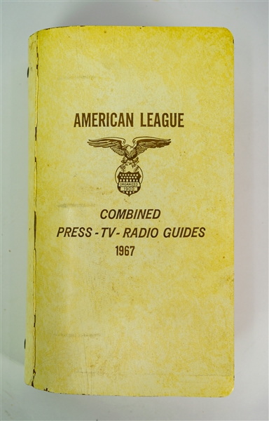 1967 American League Combined Press TV Radio Guides - Complete Binder of 10