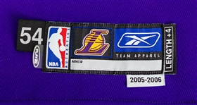 2005-06 Kobe Bryant Los Angeles Lakers Road Jersey (MEARS A5)