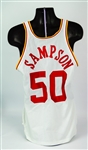 1983-86 Ralph Sampson Houston Rockets Game Worn Home Jersey (MEARS A10)