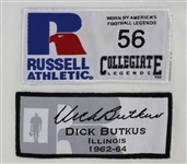 2000's Dick Butkus Illinois Fighting Illini Signed Collegiate Legends Jersey (JSA)