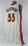 2000-01 Dikembe Mutombo Atlanta Hawks Signed Home Jersey (MEARS A5/JSA)