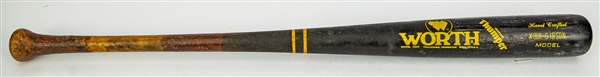 1988-89 Kirk Gibson Los Angeles Dodgers Worth Professional Model Game Used Bat (MEARS A10)