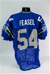 1987-88 Grant Feasel Seattle Seahawks Game Worn Home Jersey (MEARS LOA)