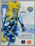 2018 Notre Dame Fighting Irish Clemson Tigers Goodyear Cotton Bowl Game Programs - Lot of 10