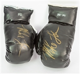 1996 Mike Tyson World Heavyweight Champion Signed Training Worn Boxing Gloves - Pair of 2 (MEARS LOA Worn To Train for Bruno 2)