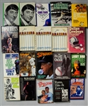 1970s-2000s Hardcover Sports Book Collection - Lot of 20 w/ Loose Balls, Instant Replay, Larry Bird, Joe Namath, & More
