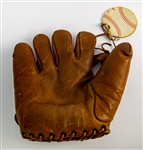 1941 JA Dubow Store Model Fielder's Mitt w/ Multi Signed Baltimore Sports Writers & Broadcasters Appreciation Dinner Booklet (JSA) 