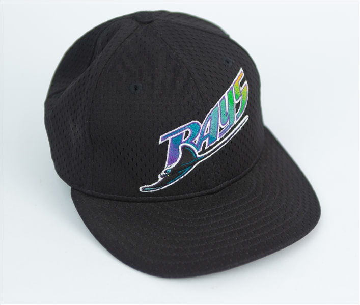 1998-99 Wade Boggs Tampa Bay Devil Rays Batting Practice Cap (MEARS LOA)