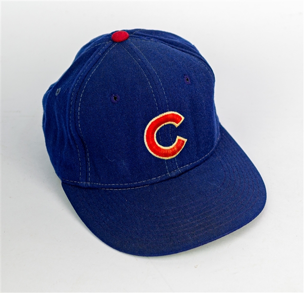 1989-90 Ryne Sandberg Chicago Cubs Game Worn Cap (MEARS LOA)