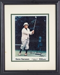 1995 Gene Sarazen Signed 13" x 16" Framed Wilson Staff Photo (JSA) 