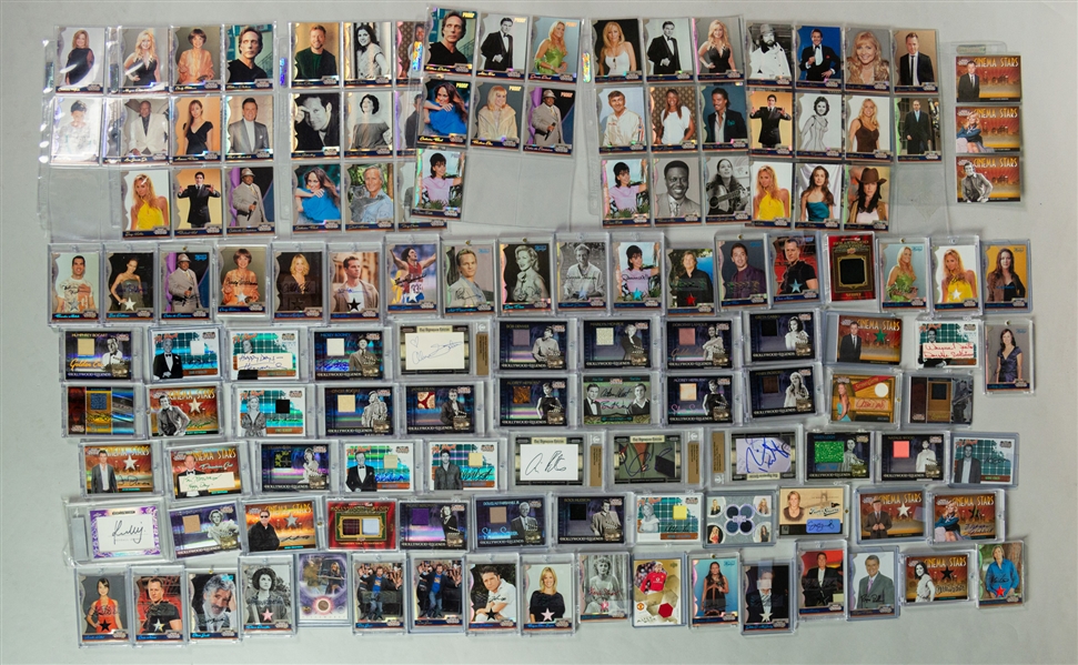 2000s Celebrity Trading Card Collection - Lot of 125+ w/ Signed Cards, Wardrobe Cards & More