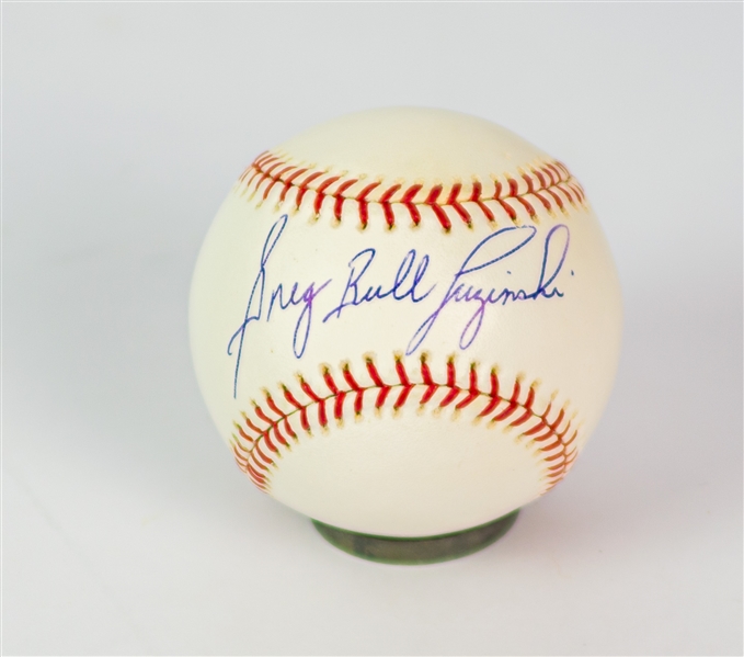 2000s Greg "Bull" Luzinski Philadelphia Phillies OML Selig Signed Baseball (JSA)