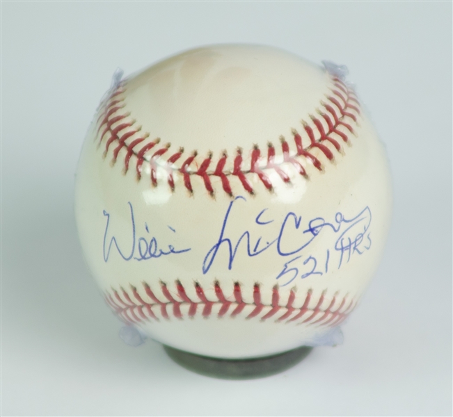 2000s Willie McCovey San Francisco Giants Signed OML Selig Baseball (JSA)