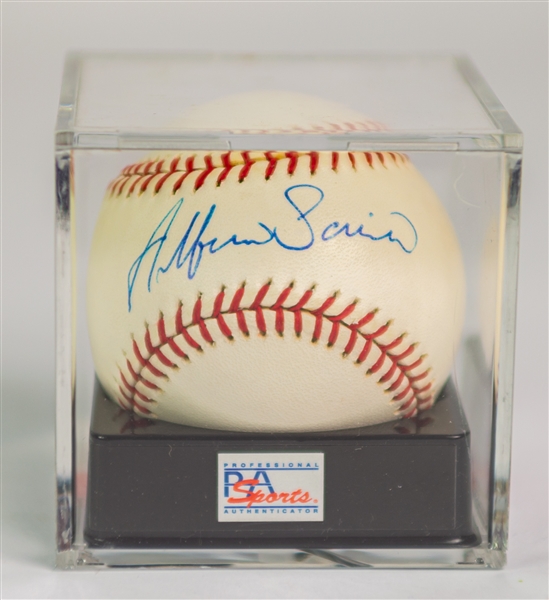 2000s Alfonso Soriano New York Yankees Signed OML Selig Baseball (PSA/DNA Mint 9)