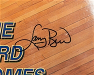 1997 Larry Bird Indiana Pacers Signed 17 x 22 Mounted Poster (JSA)