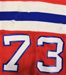 1985 John Hannah New England Patriots Game Worn Home Jersey (MEARS A9) Final Season